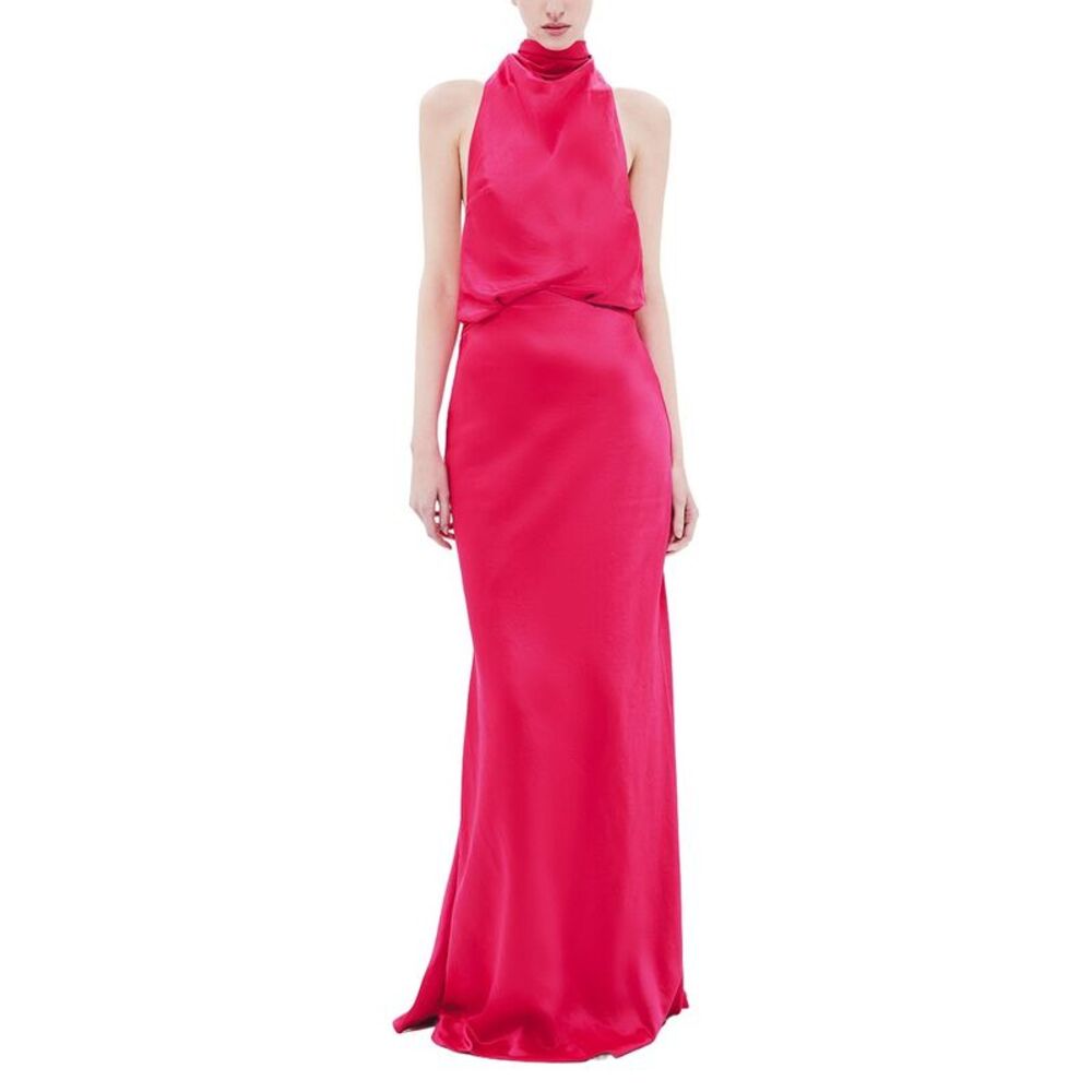 Misha Womens The 'Cameron' Satin Dress, Pink